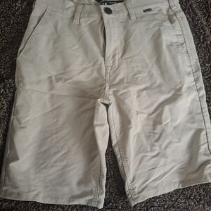 Hurley Men's Light Tan Flat Front Shorts
